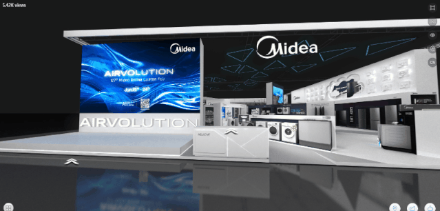 炫！4500米高空拆空調(diào)、黑科技虛擬舞臺(tái)，美的直播燃爆廣交會(huì)